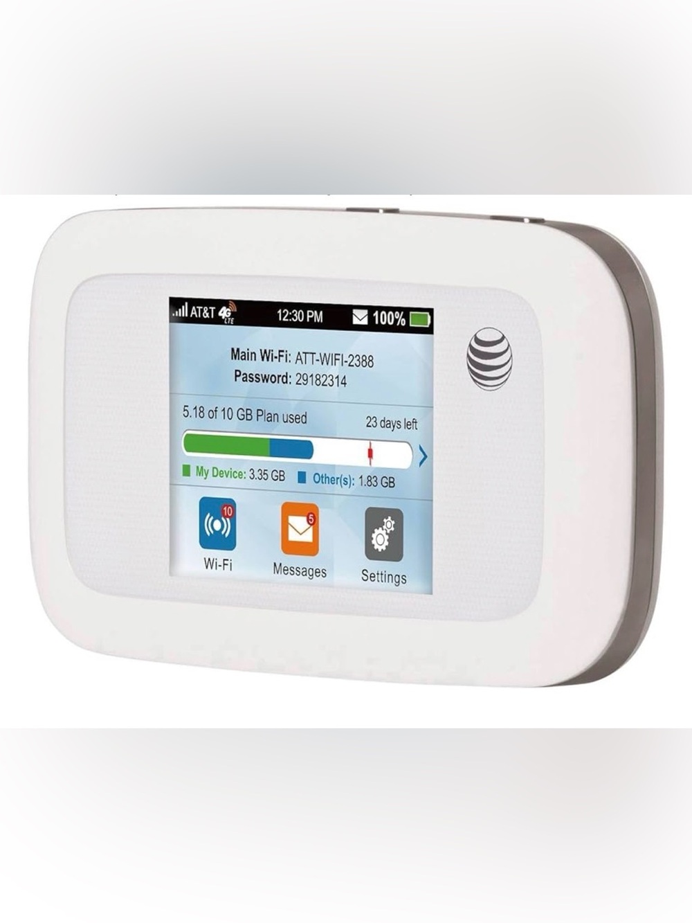 White Portable Wi‑Fi Hotspot Routero New Open the Box